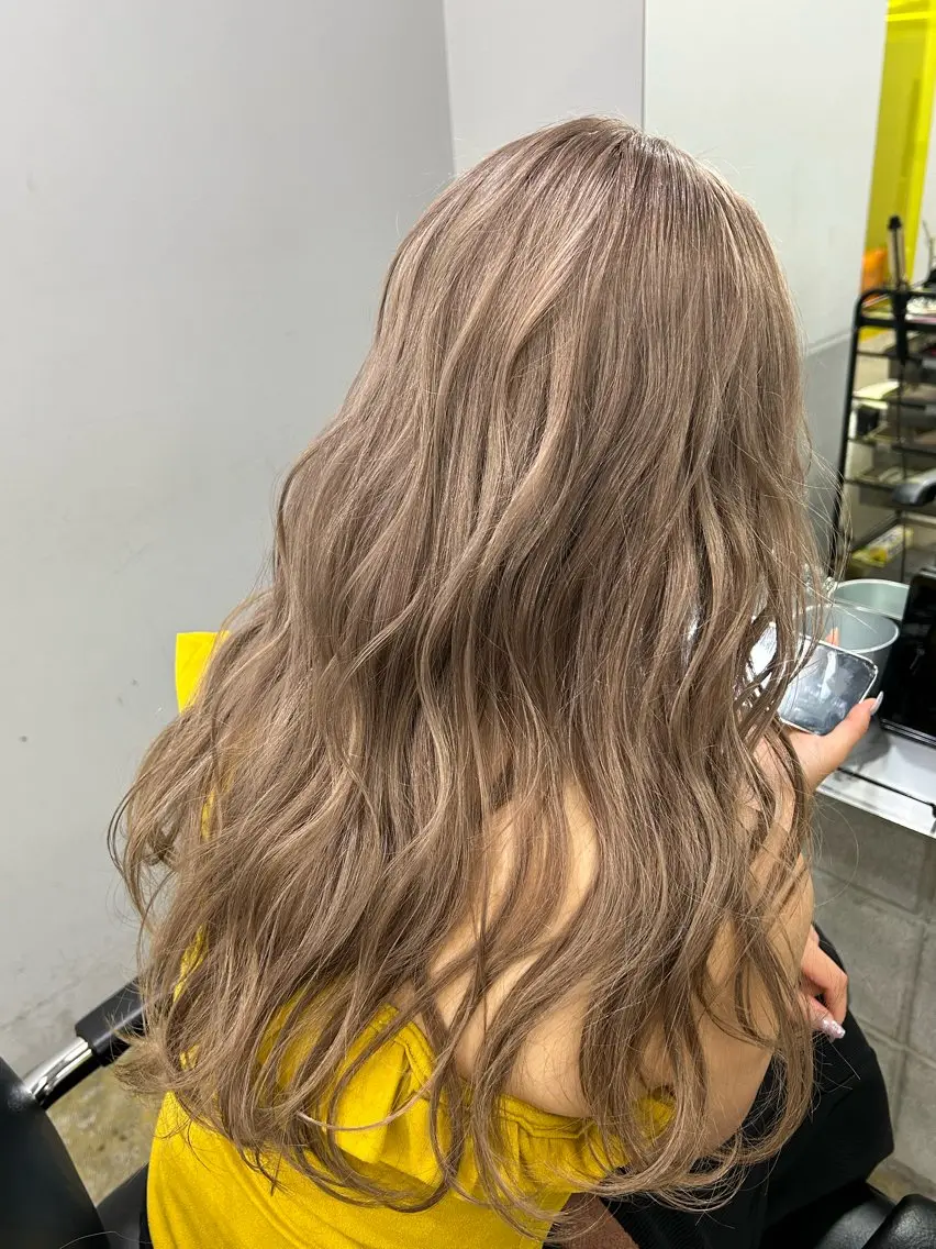 ロング カラー ヘアカラー トリートメント ヘアセット 堺東Ripper "muaのヘアスタイル