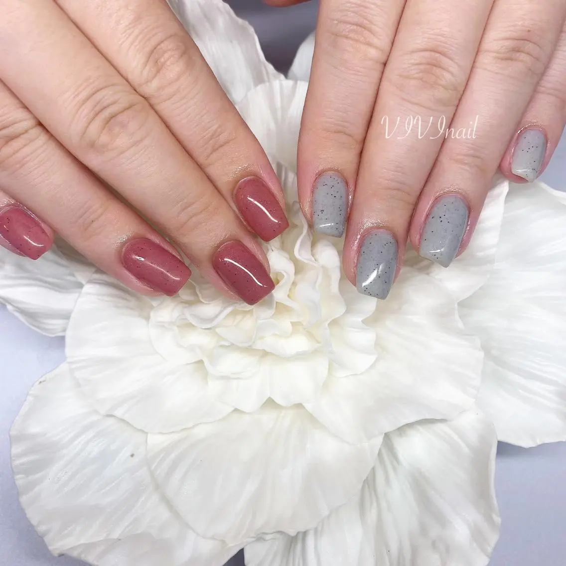 ネイル ジェルネイル ワンカラーネイル ハンドネイル vivi nailのネイルデザイン