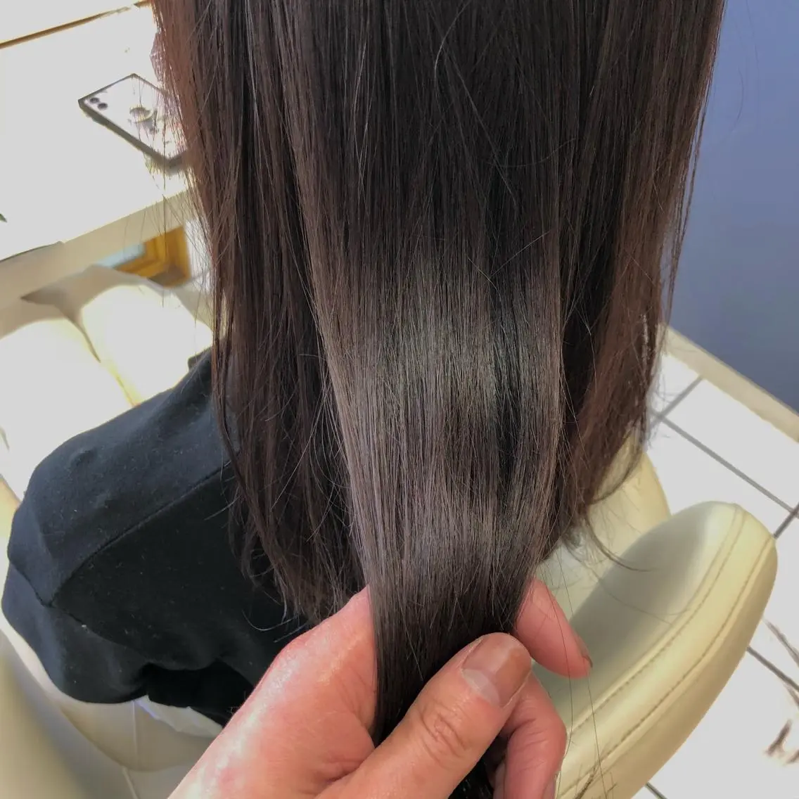 セミロング カット ヘアカラー トリートメント [仙台髪質改善]小原 弘之のヘアスタイル