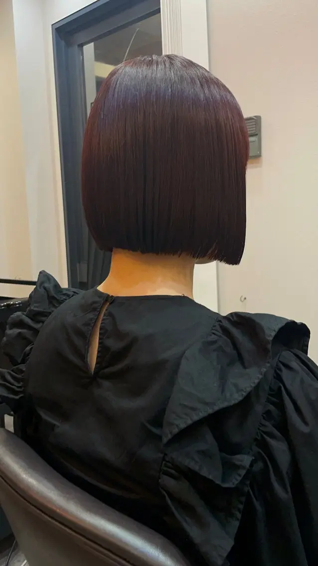 ショート カラー ボブ カット ヘアカラー トリートメント ボブ/髪質改善/ soiナカジママドリのヘアスタイル