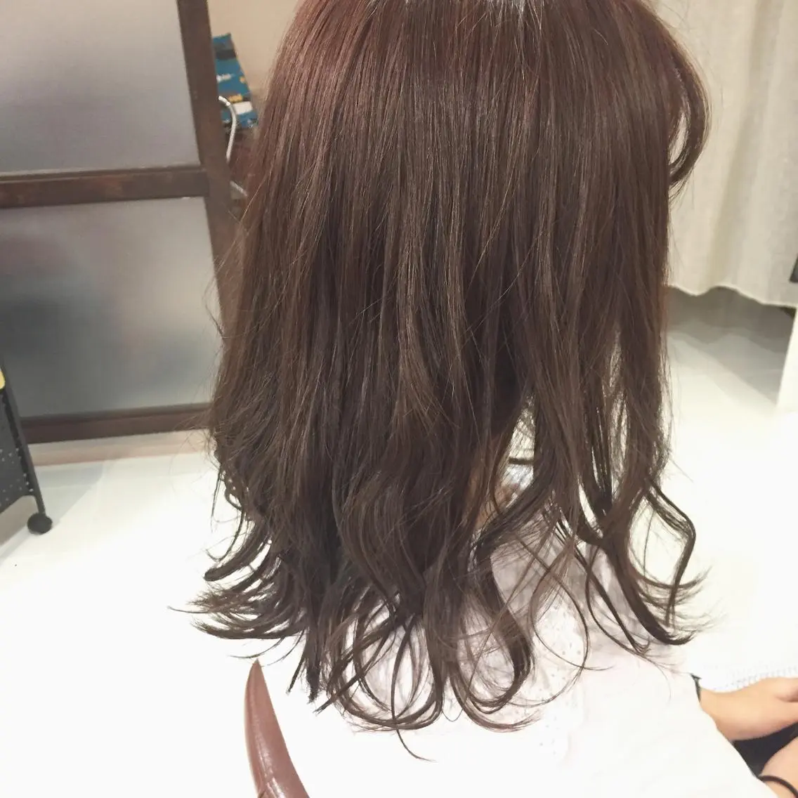 セミロング カラー アッシュ ピンクカラー ピンクアッシュ N°+aero 🦔近藤 のぞみ🦔のヘアスタイル