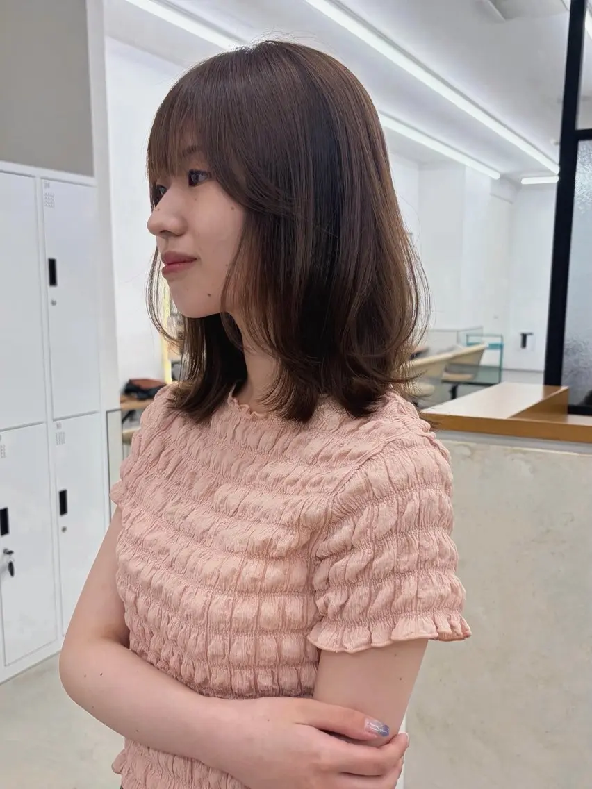 ミディアム くろかわ まいのヘアスタイル