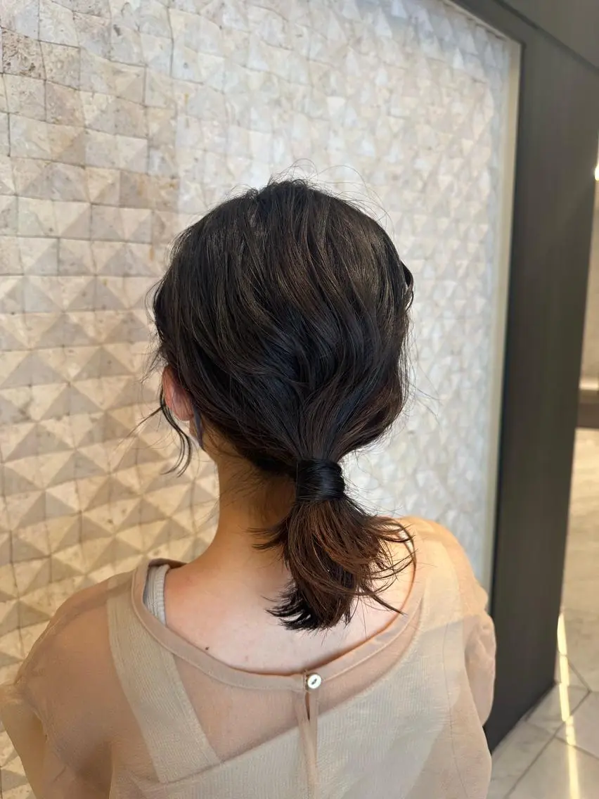 カット＋コンパクトアレンジ＋トリートメントの写真