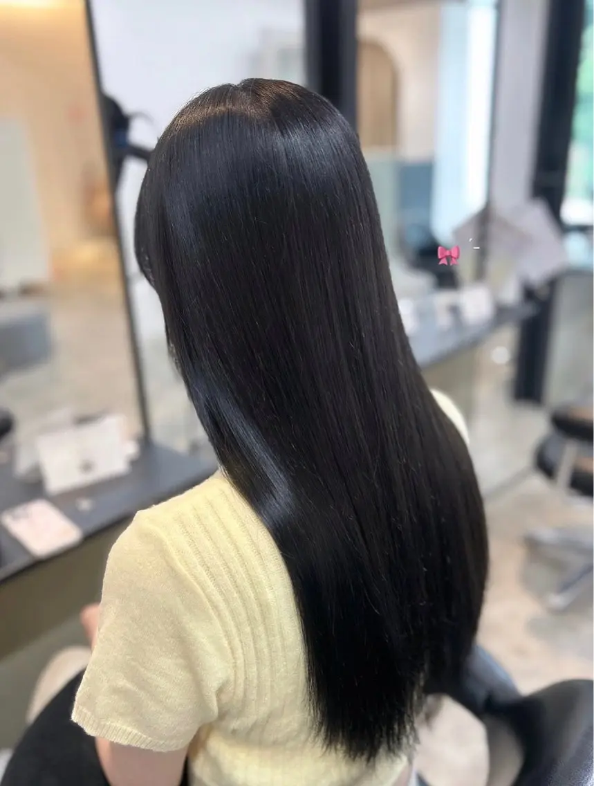 カラー 縮毛矯正 透明感カラー୨୧ 松山理桜🩰˖ ࣪⊹のヘアスタイル