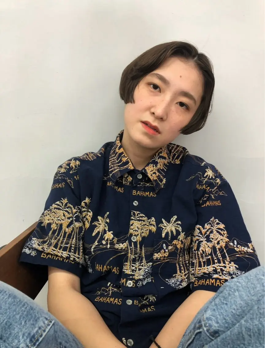 ショート カット トリートメント hirose hitomiのヘアスタイル