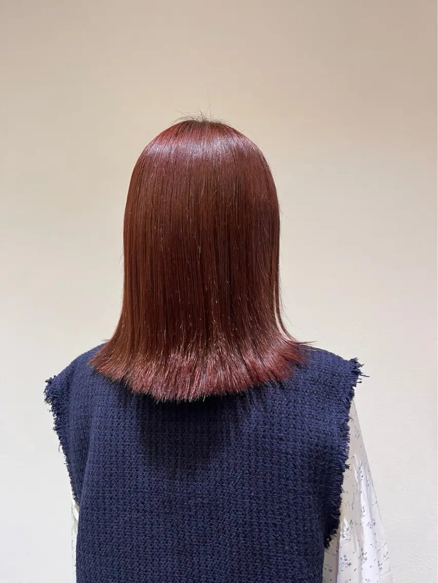 ミディアム カラー キラ🌟 艶感color🎀のヘアスタイル