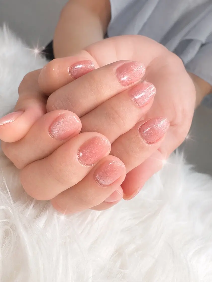 ネイル ラメ(グリッター) ピンク 田内 美優のネイルデザイン