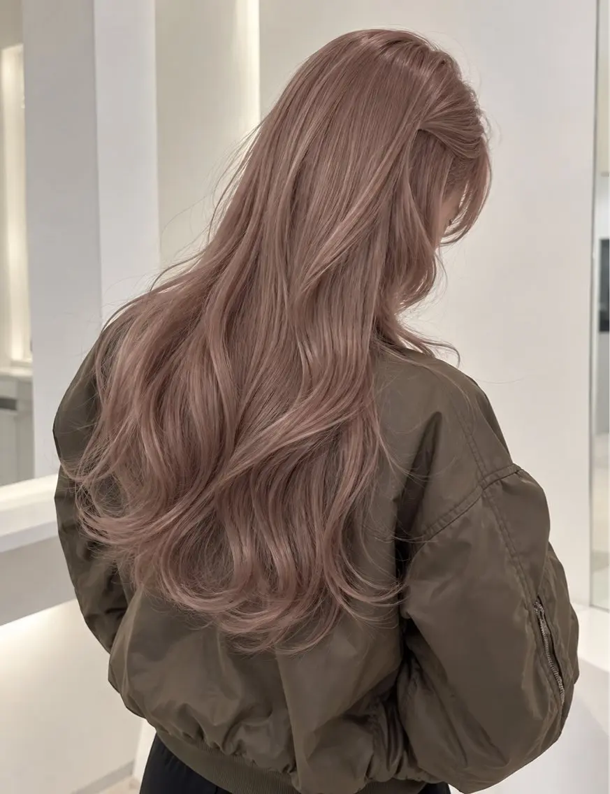 セミロング ヘアカラー トリートメント ua. ／透明感カラーのヘアスタイル