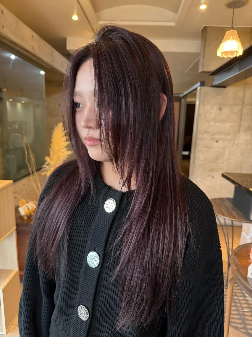 ロング カラー 只野 真衣のヘアスタイル