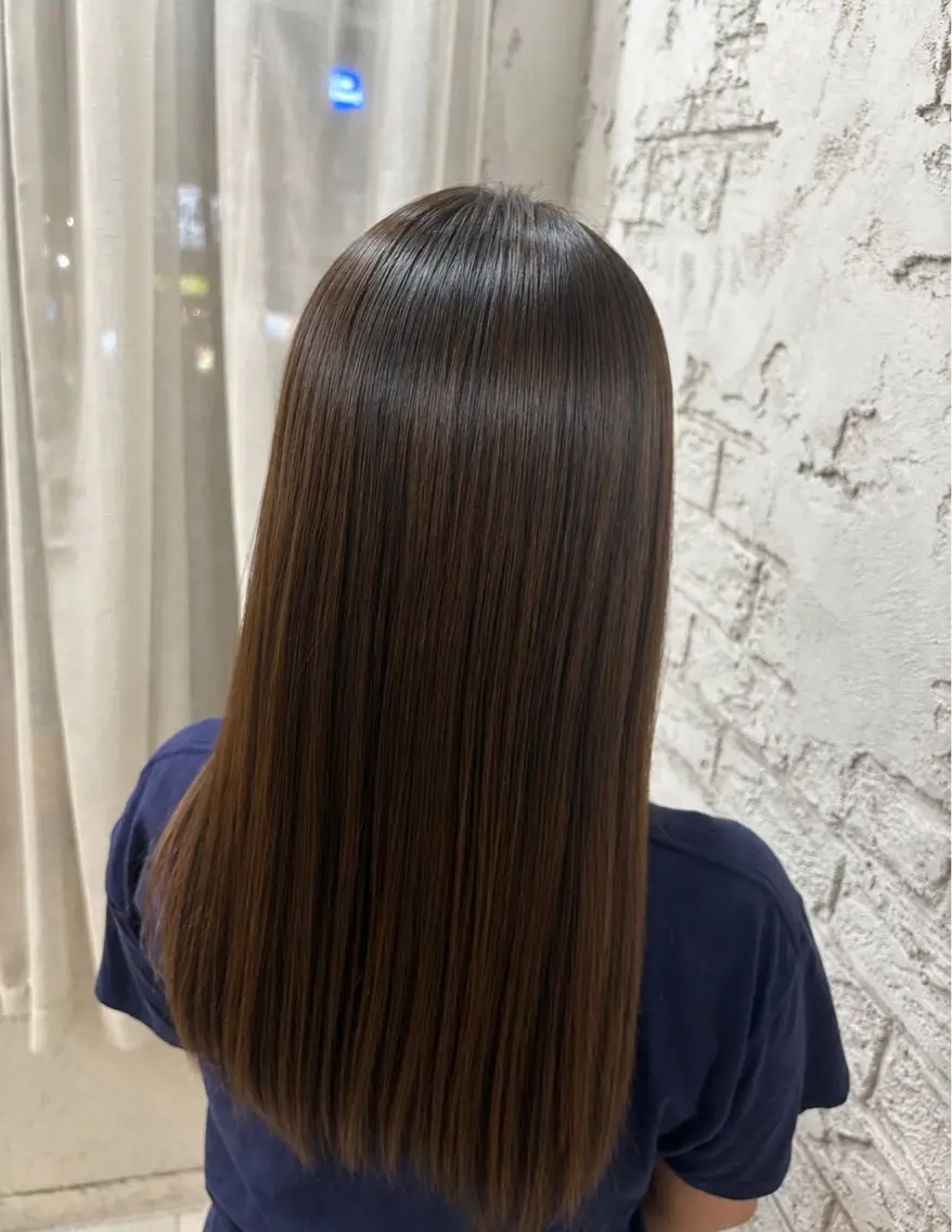 ロング カット ヘアカラー トリートメント 艶カラー/縮毛矯正 🩶Kai🐏のヘアスタイル