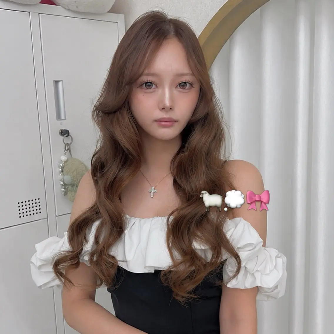 ロング カラー ヘアアレンジ エクステ ヘアセット ふわモテヘア🎀 ユキのヘアスタイル