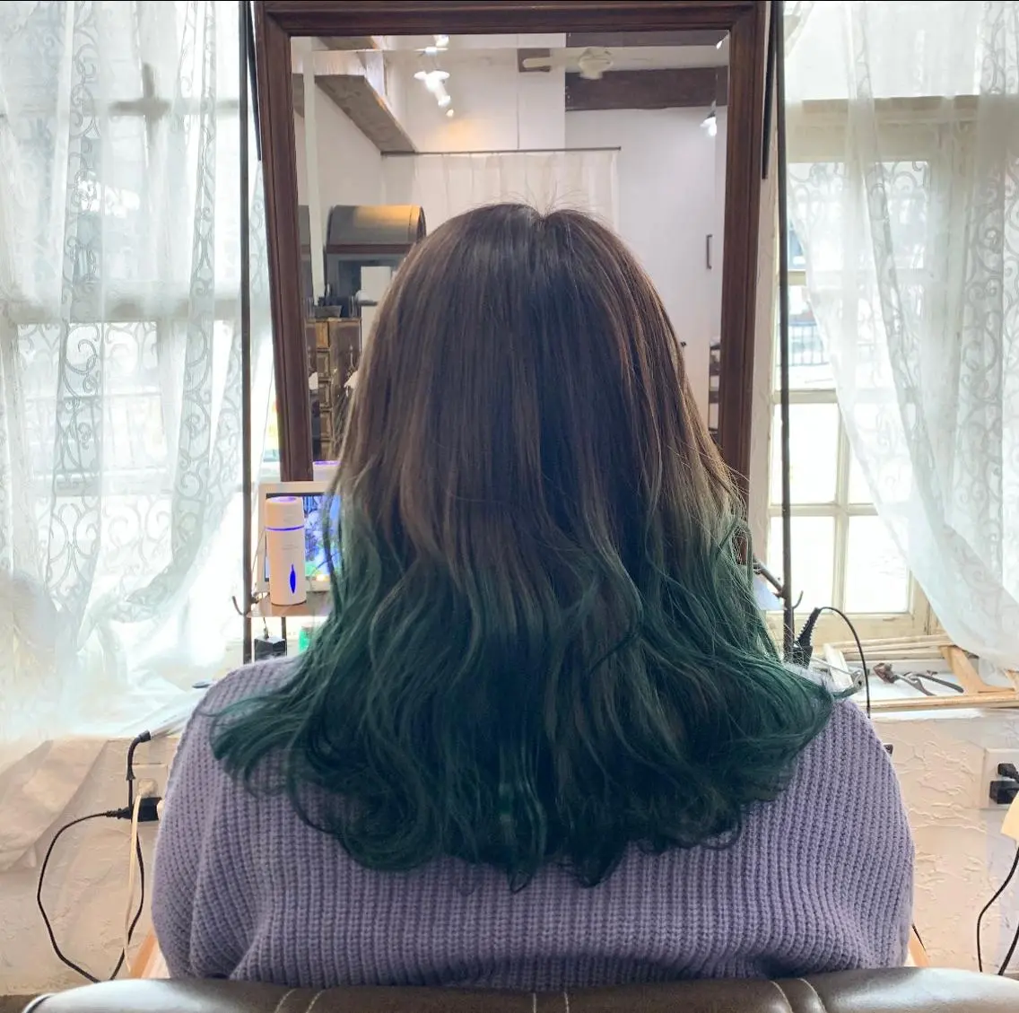 ミディアム カラー グラデーションカラー 築田 泉のヘアスタイル
