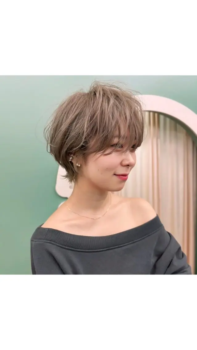 ショート カラー ショートヘア カット 🌟TOSHI/透明 感カラー/ショートのヘアスタイル