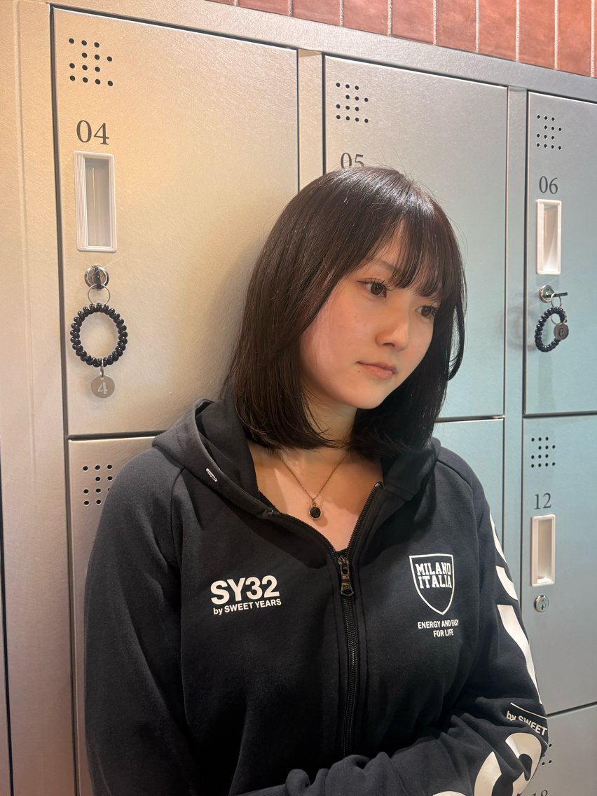ミディアム カラー ブリーチ 透明感カラー ブリーチなしカラー ボブ カット ヘアカラー 海外カラー カット/anju🌺のヘアスタイル