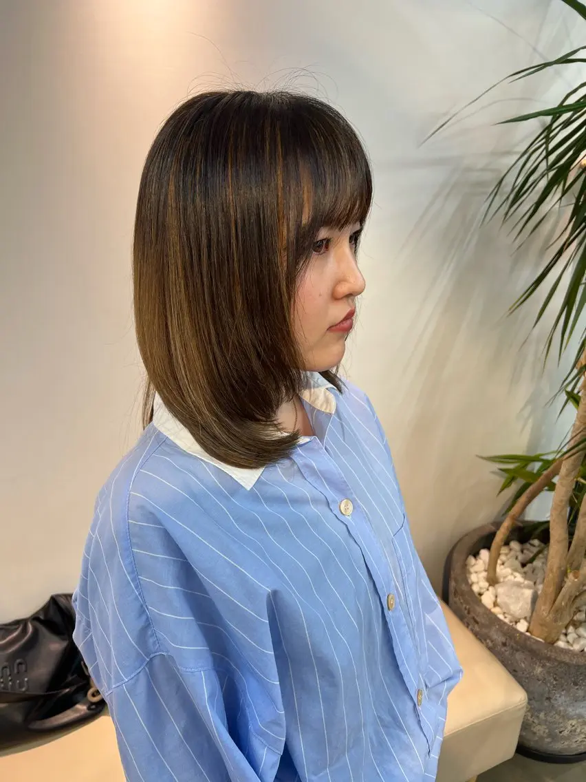 カラー ハイライトカラー 山中 欧輔のヘアスタイル