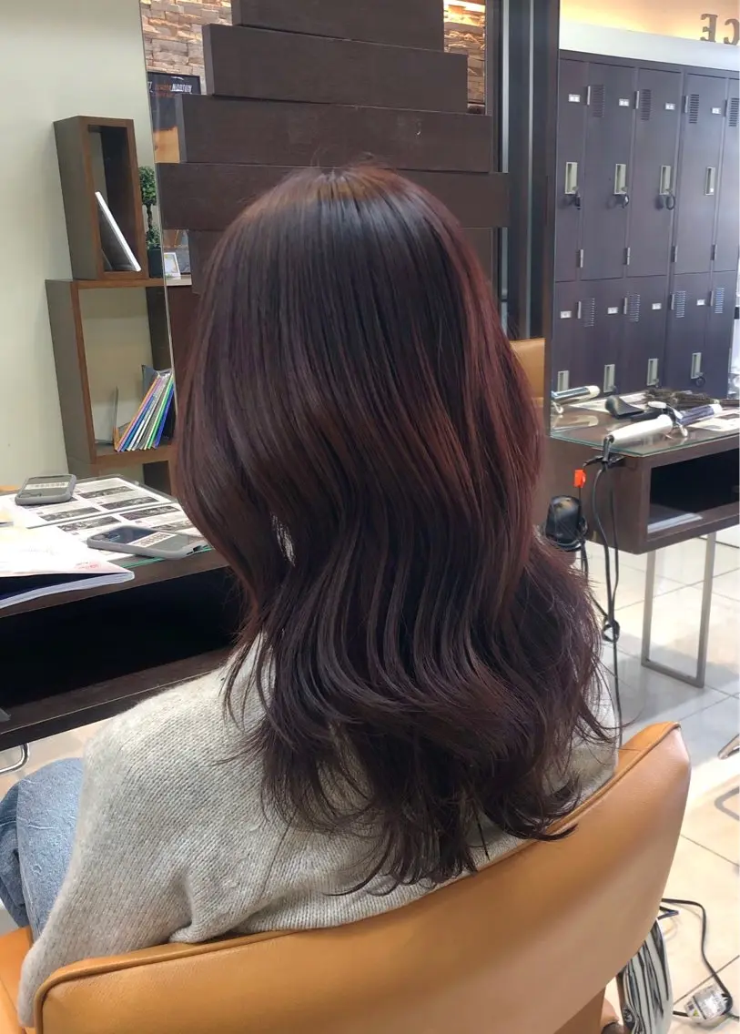 セミロング カット ヘアカラー トリートメント 森田 一輝のヘアスタイル