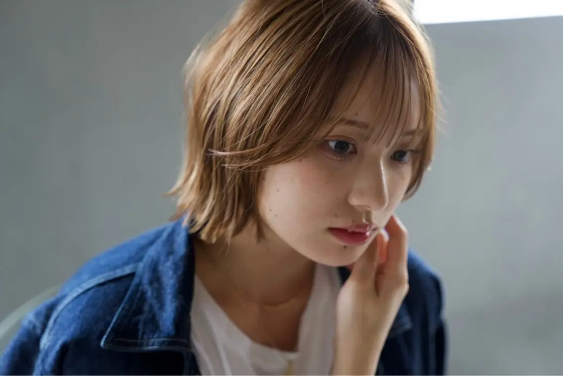 ショート 🔥コテ巻き風 ボブパーマ🔥のヘアスタイル