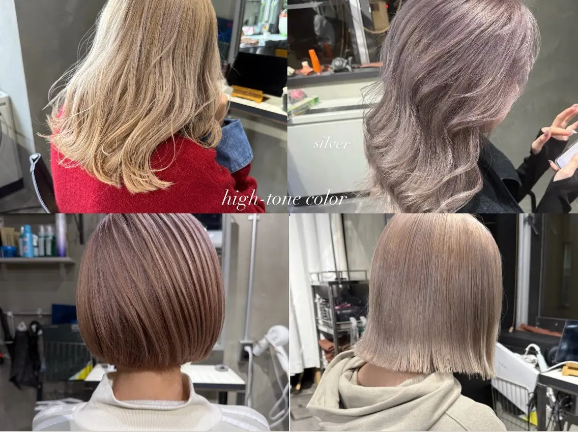 ショート カラー ハイトーンカラー カット ヘアカラー トリートメント 佐伯 桃のヘアスタイル