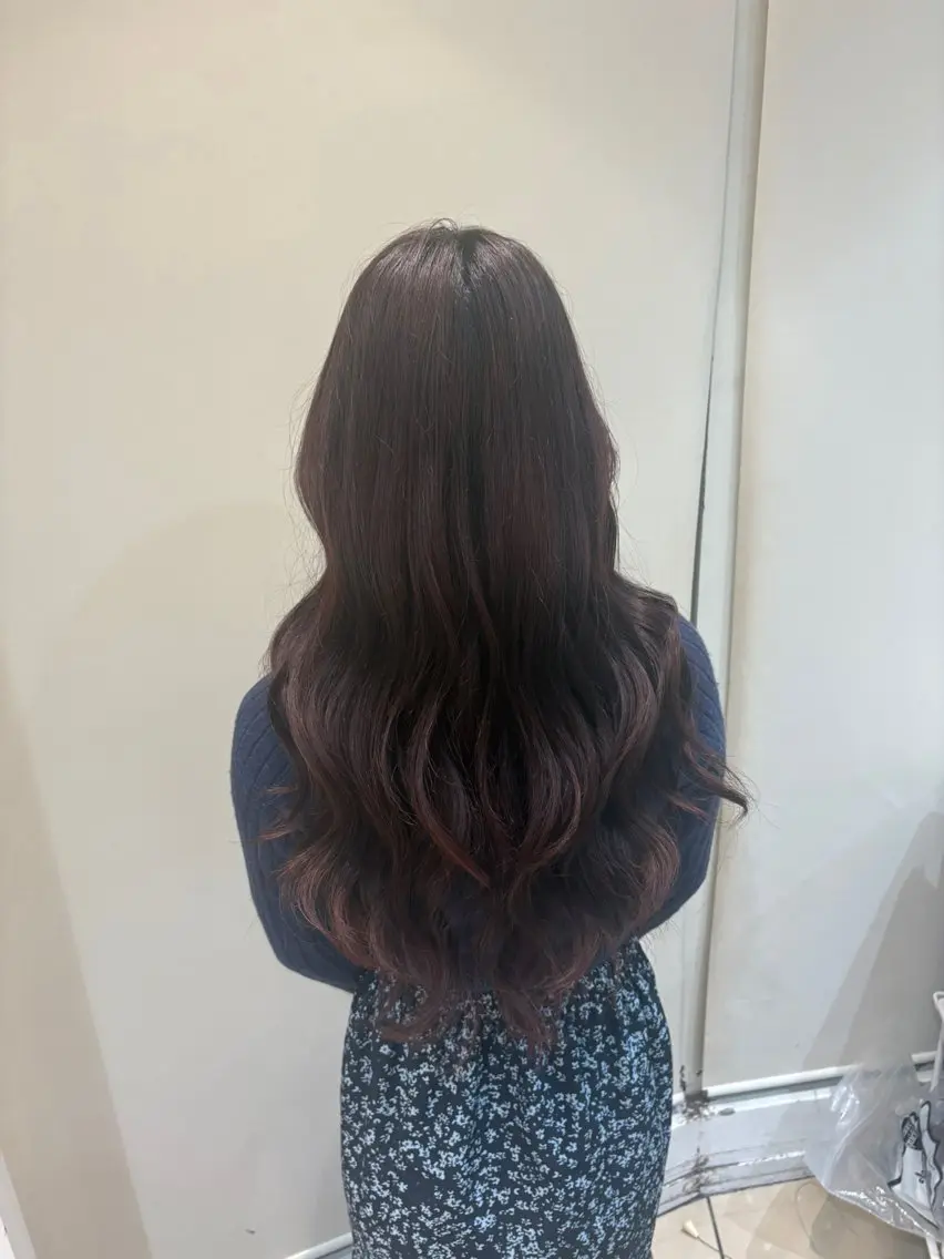 ロング パーマ カット パーマ 山田 桃華のヘアスタイル