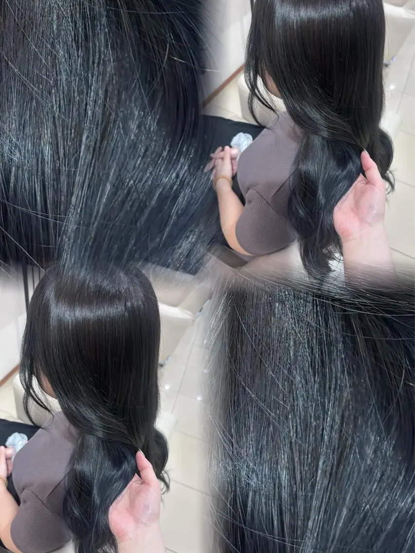 ロング ヘアカラー トリートメント 髪質改善/縮毛矯正 透明感カラー/スバルのヘアスタイル