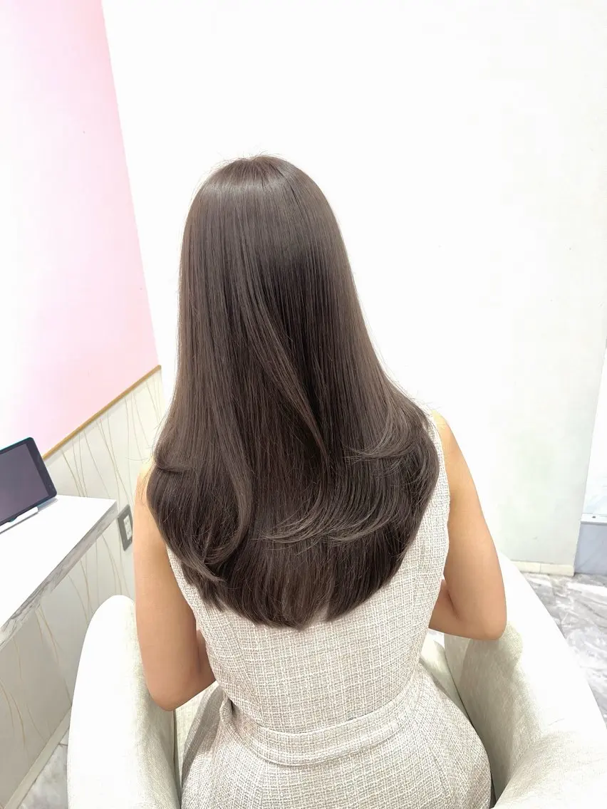 ロング カット ヘアカラー トリートメント 韓国/縮毛矯正/ カンタのヘアスタイル