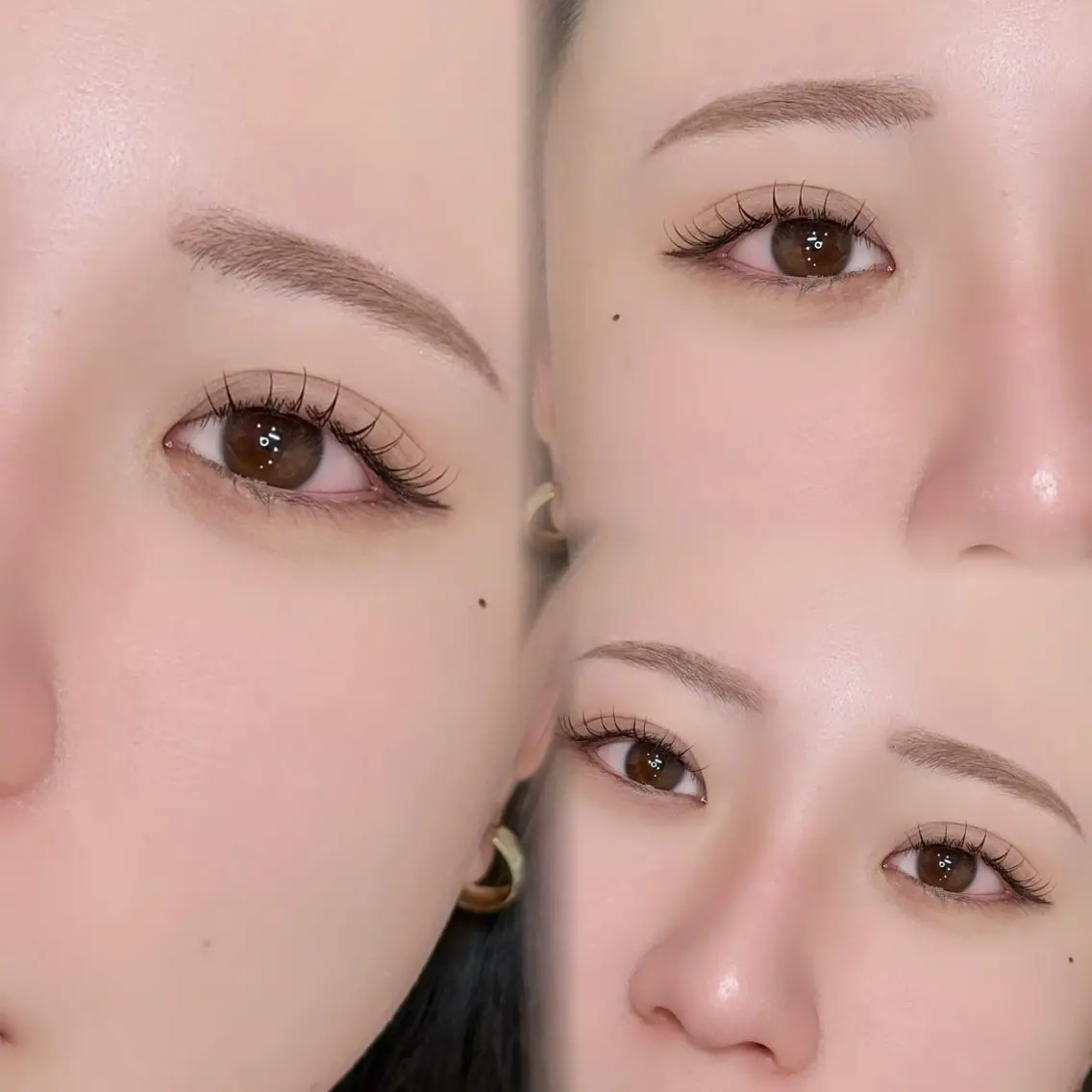 フラットラッシュマツエク100本の写真