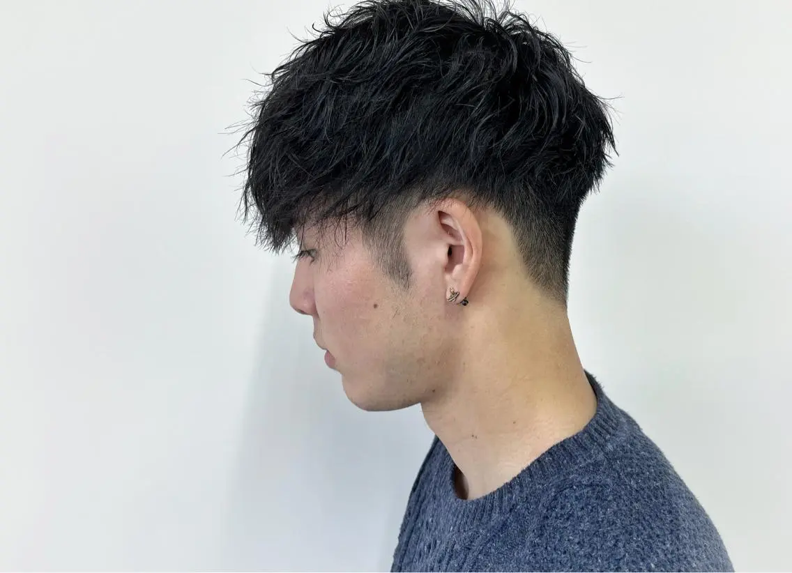 ショート パーマ メンズ カット パーマ ヘッドスパ ⭐️当日OK⭐️ 岩田峻のヘアスタイル