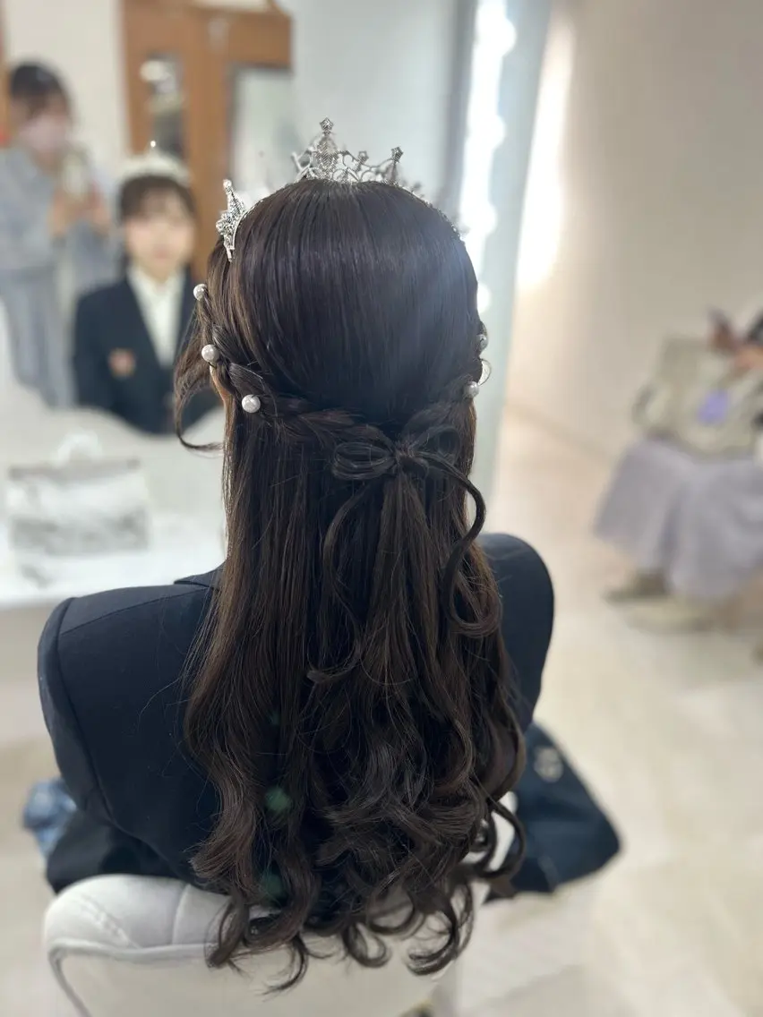 ロング 卒業式のヘアスタイル ヘアセット/金山 佐野 妃都美のヘアスタイル