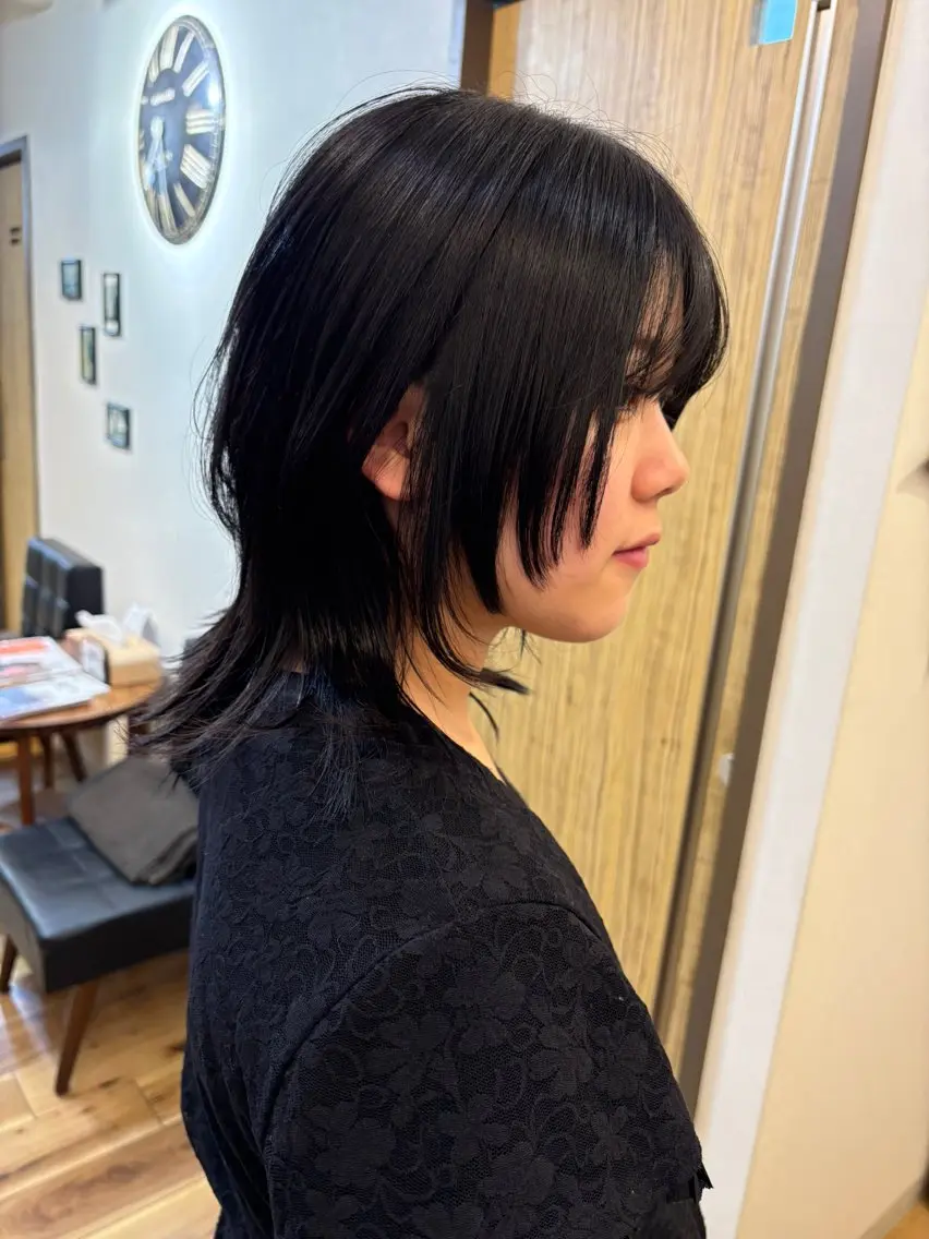 ミディアム ハッシュカット カット ヘアカラー トリートメント ☘️ボブ、レイヤー お任せを♪☘️宇梶のヘアスタイル