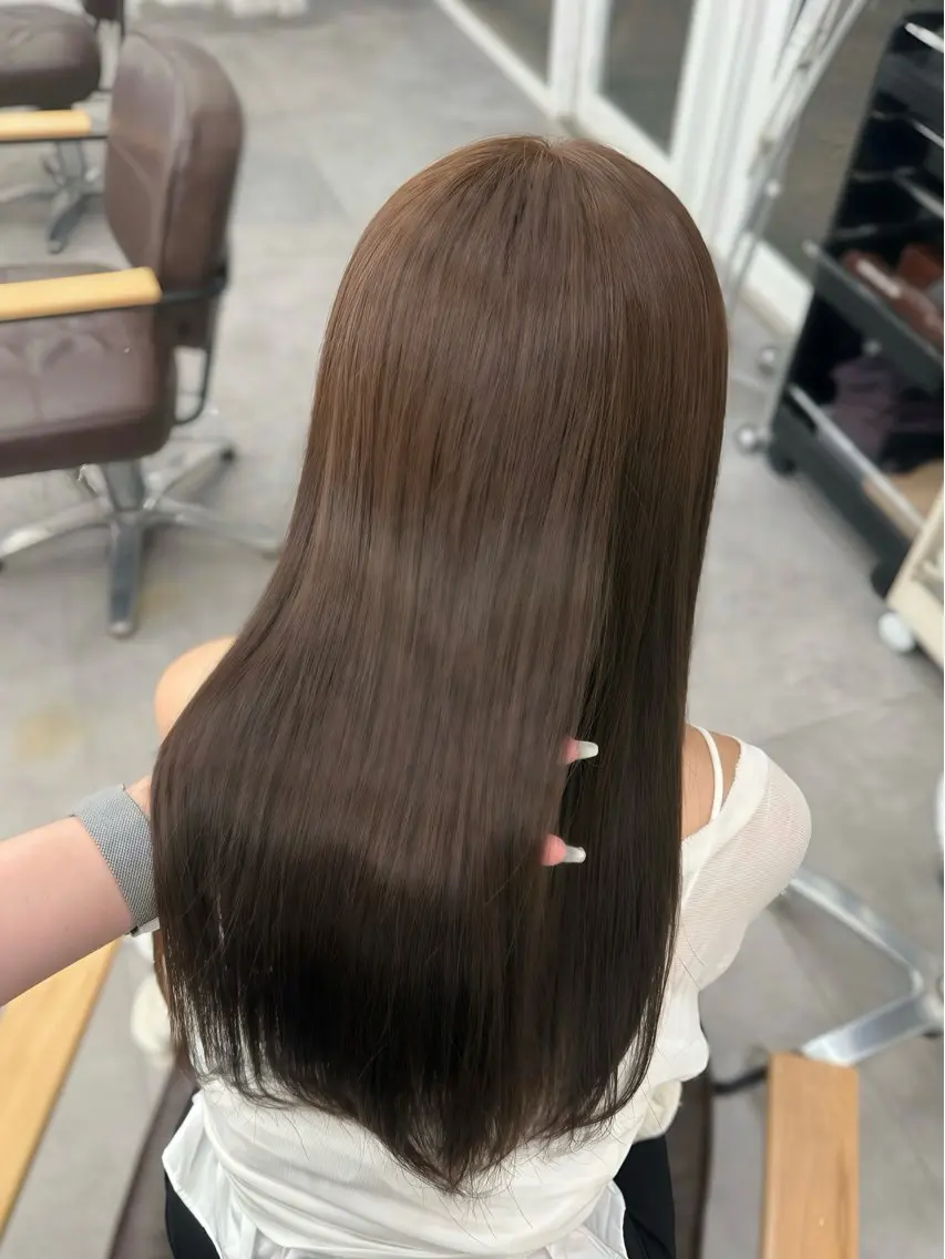 ロング カラー カット ヘアカラー yuna 💕透明感カラー💕のヘアスタイル