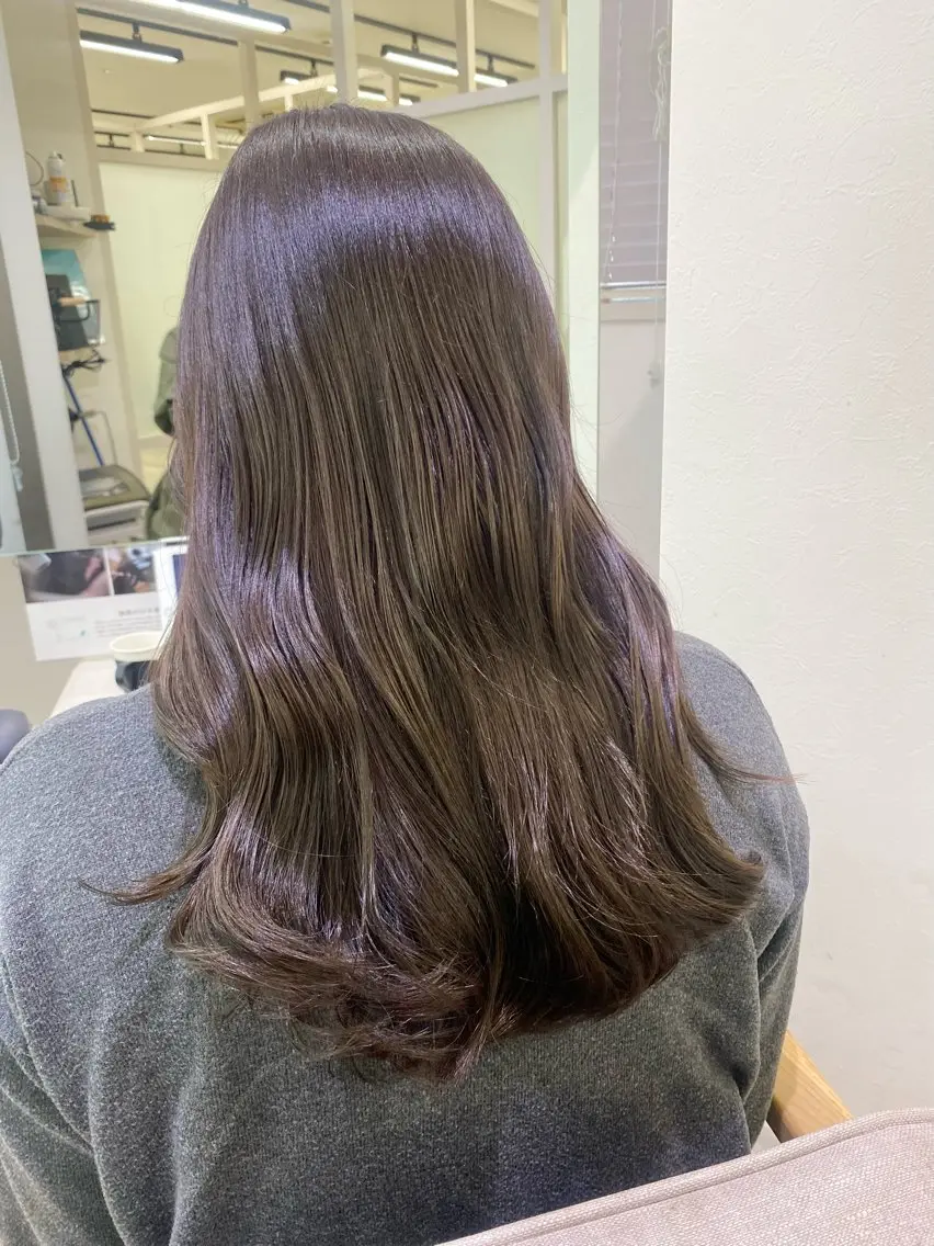 セミロング カット ヘアカラー トリートメント 透明感カラー/ FRAME天王寺✨のヘアスタイル