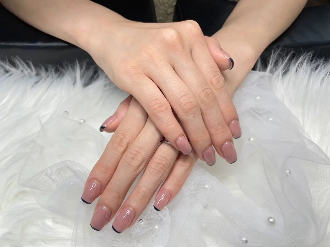 ネイル フレンチネイル ハンドネイル ハンドケア my nail plus野江内代のネイルデザイン