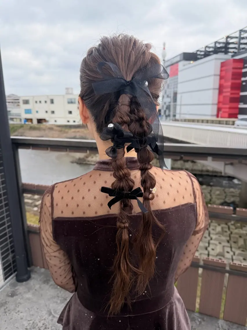 ロング ヘアアレンジ ヘアセット Felice Erikaのヘアスタイル
