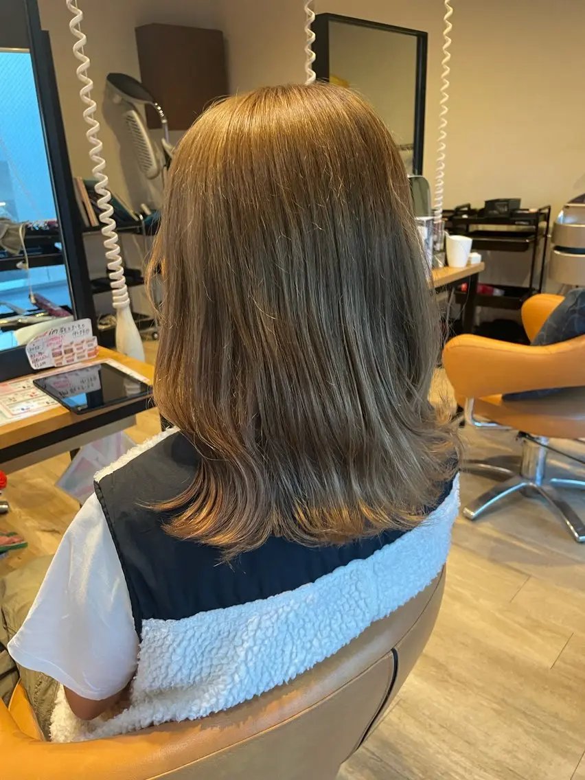 ミディアム カラー グレージュ モカグレージュ ヘアカラー トリートメント 髪質改善/ブリーチ 田代 龍我のヘアスタイル