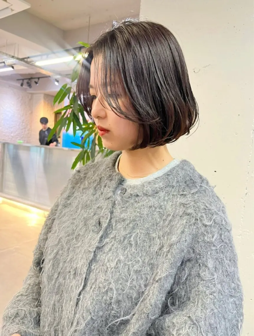 ショート ボブ 似合わせボブ🤍 女性らしさのあるヘアのヘアスタイル