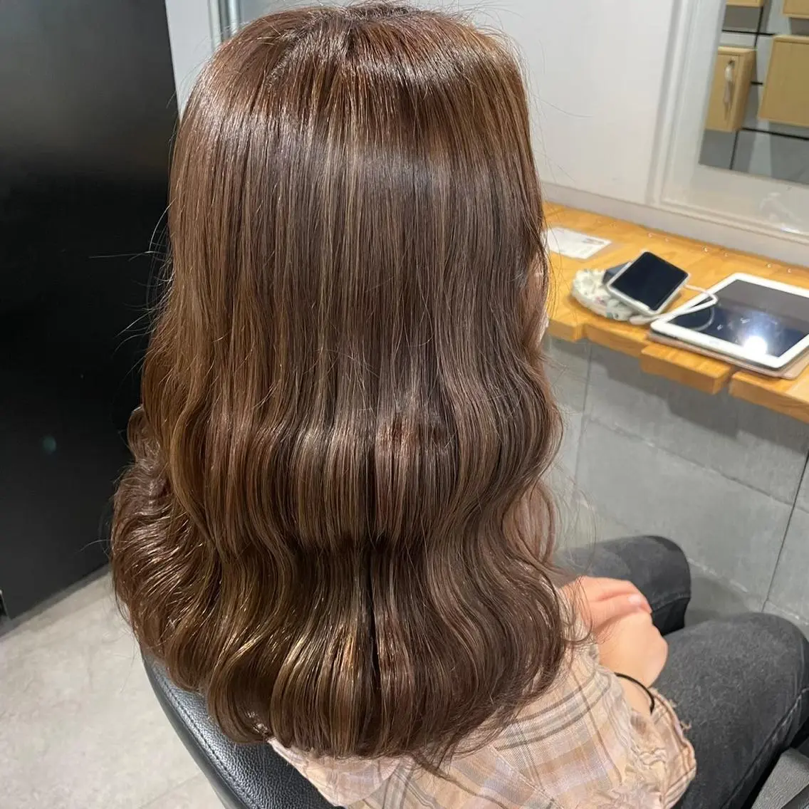 ロング カラー ヘアアレンジ アッシュ ベージュカラー 黒髪 ブリーチ ブラウンカラー MEI🎀レイヤー 🎀韓国styleのヘアスタイル