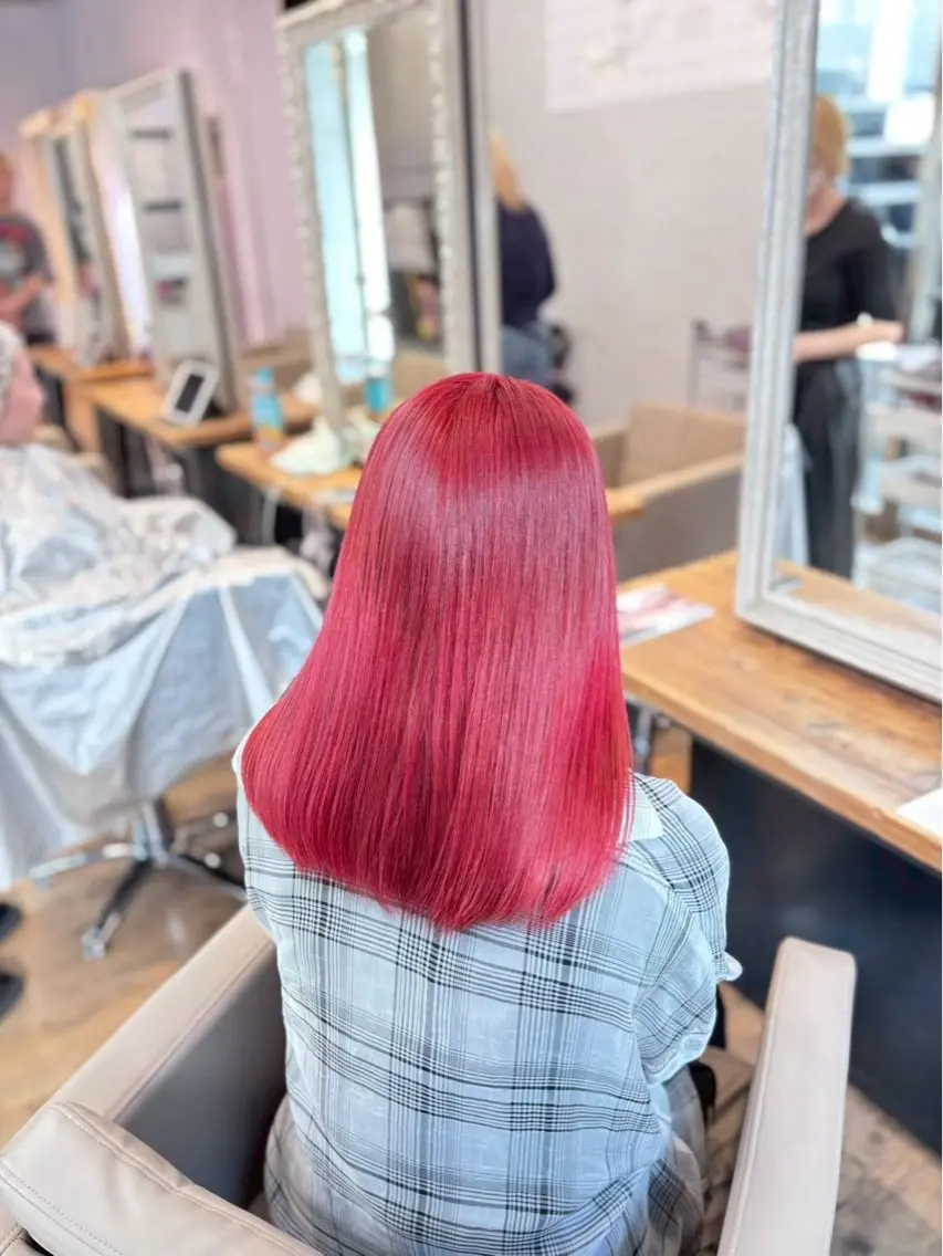 カラー ブリーチ カット ヘアカラー リナ⚡️ newi池袋のヘアスタイル