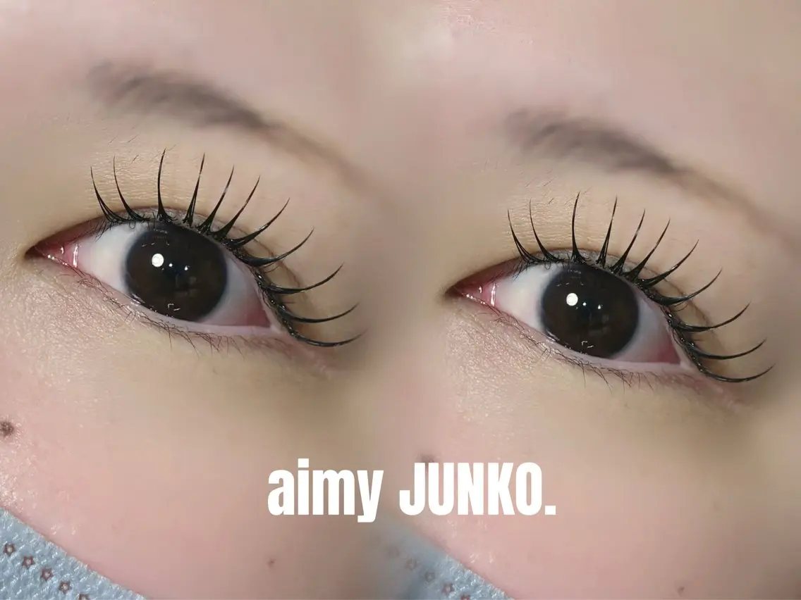 マツエク・マツパ フラットラッシュ aimy JUNKO👀💫のマツエク・マツパデザイン