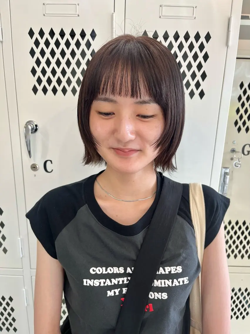 ショート カラー カット ヘアカラー トリートメント 🌼sunc HINAMI🌼のヘアスタイル