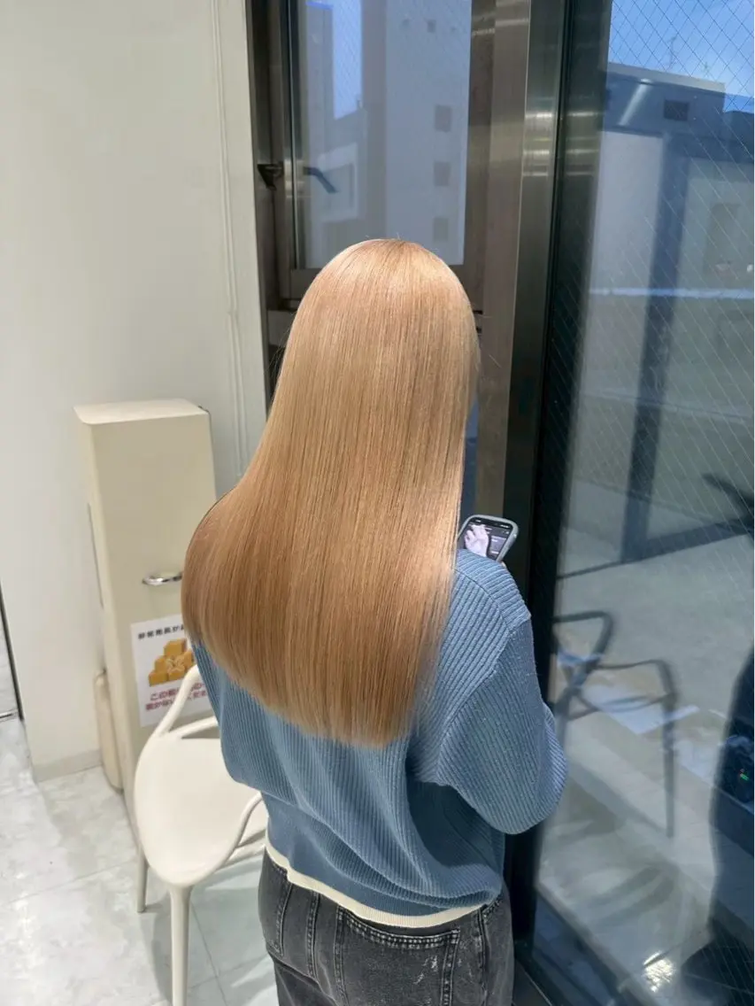 カラー ブリーチ ケアブリーチ ハイトーンカラー 髪質改善 ヘアカラー 美髪特化👼🏻/ 井上 晄来のヘアスタイル