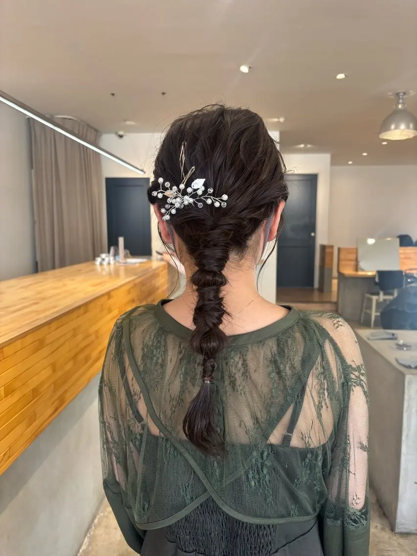 ロング ヘアセット NAVY/ Miharuのヘアスタイル