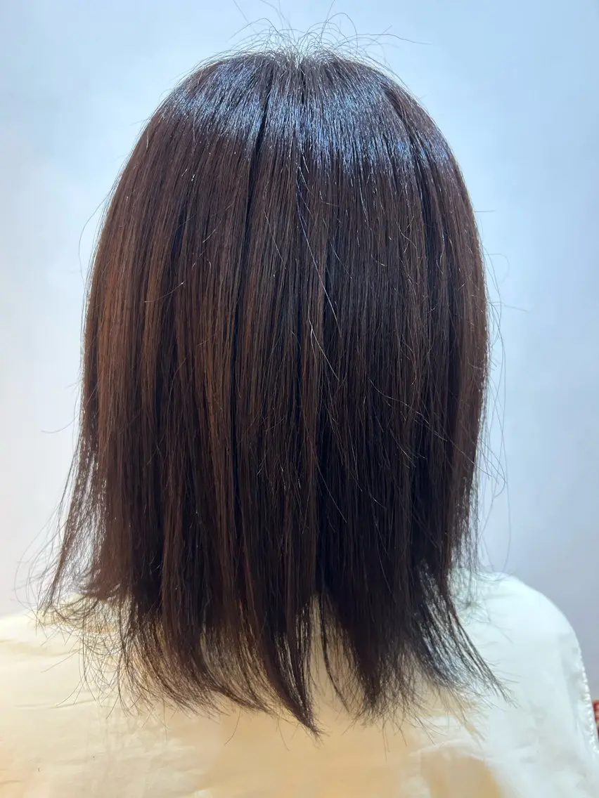 ミディアム カラー ブラウンカラー 透明感カラー ハイライトカラー ラベンダーカラー ラベンダーブラウン ヘアカラー 長田 有紗のヘアスタイル