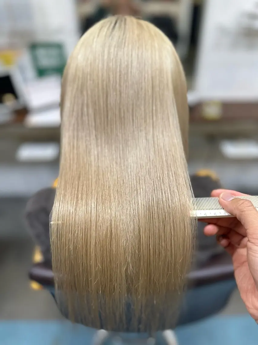 セミロング 髪質改善 カット トリートメント 【髪質改善】に特化 オリーブオイルクラブのヘアスタイル