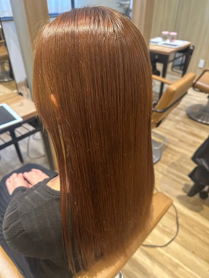 セミロング パーマ 縮毛矯正 ✨✂️Nori ✂️✨のヘアスタイル
