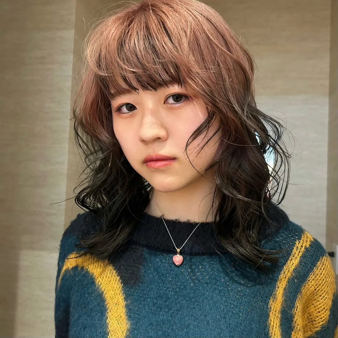 ミディアム カラー カット ヘアカラー トリートメント レイヤー/ブリーチ/ 渋谷/ルル🌿のヘアスタイル
