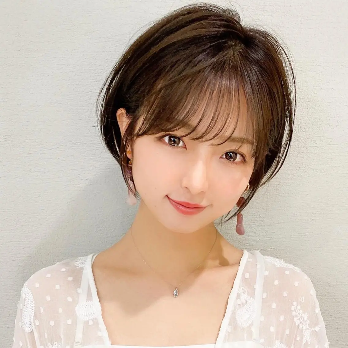 ショート カラー パーマ 小顔カット カット ヘアカラー トリートメント ヘッドスパ モテ髪×トレンド💕 小顔レイヤー 金井のヘアスタイル