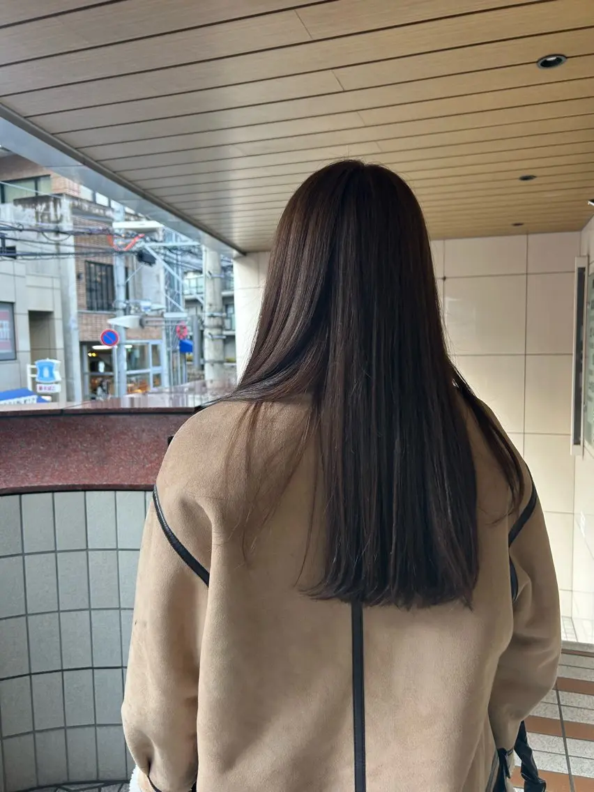 ロング カット はな SPURのヘアスタイル