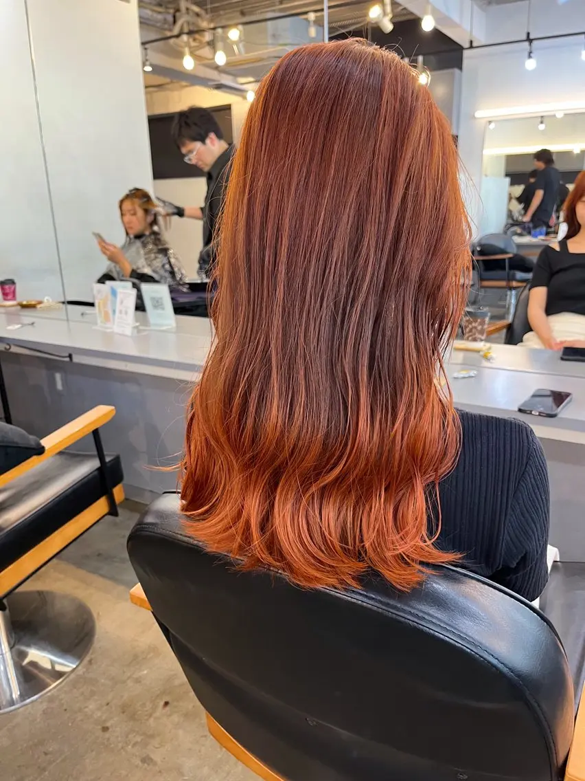 セミロング カラー ブリーチ カット ヘアカラー トリートメント 🌛ダブルカラー 🌜SAYAKAのヘアスタイル