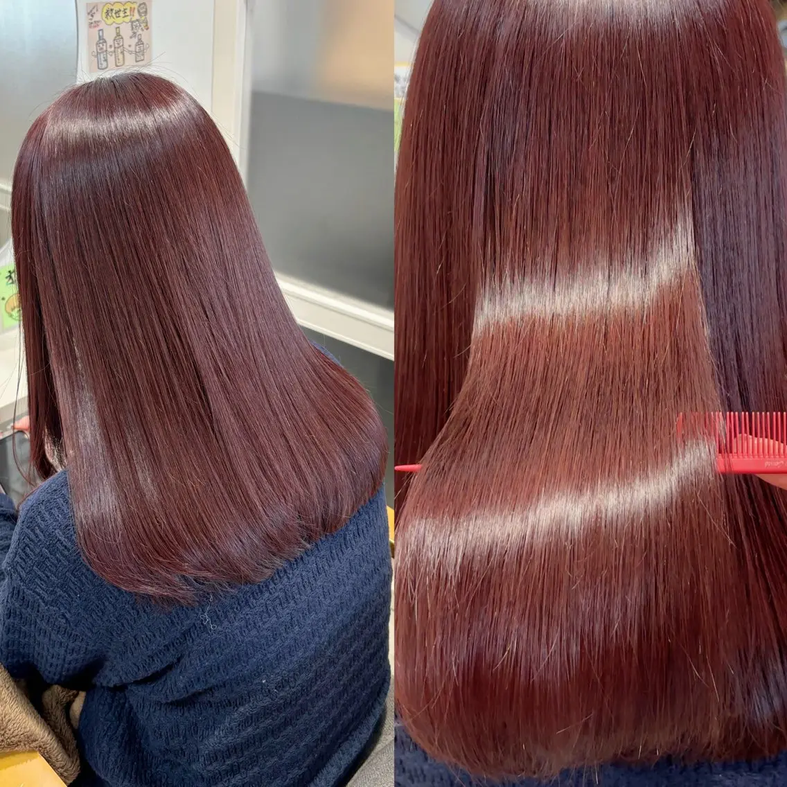 ミディアム カラー ヘアカラー オダシマ タマキのヘアスタイル