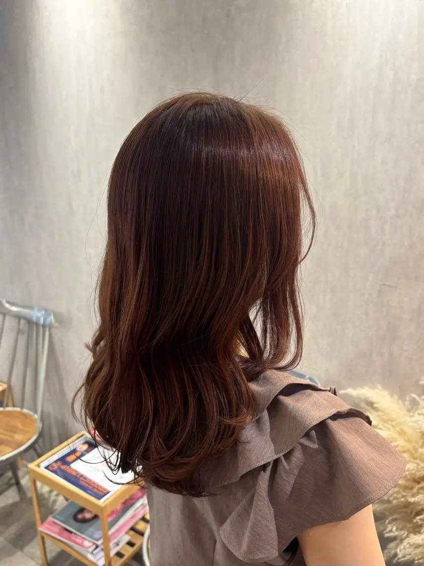 セミロング カット ヘアカラー 石原 望来のヘアスタイル